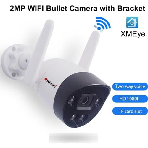 Wireless HD1080P WIFI IP Camera 2MP Two-Way Voice Night Vision IR Outdoor CCTV Video Surveillance Onvif XMEye P2P TF Card Slot