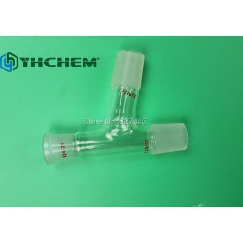 Lab Distillation Adapter,Connecting Adapter,three way,75 degree,24/29,29/32