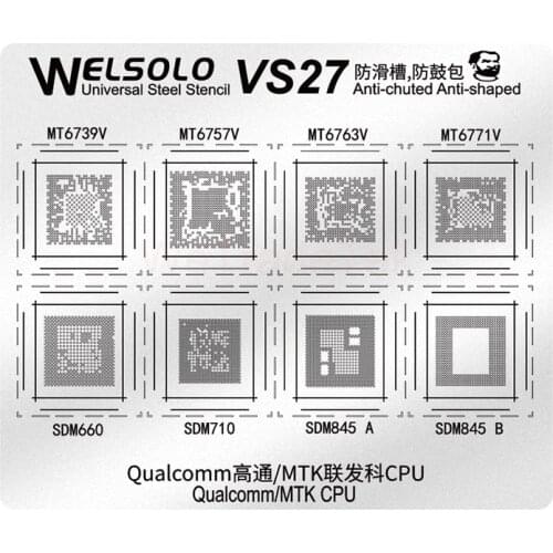 Mechanic Universal BGA Stencil for MTK Qualcomm Speadtrum Android CPU Power Supply Series Reballing Stencil Solder Template