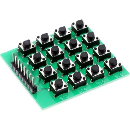 4x4 Matrix Keypad Keyboard Module 16 Push Buttons MCU Mini Practical Keyboard Expansion Module Microcontroller For Arduino DIY