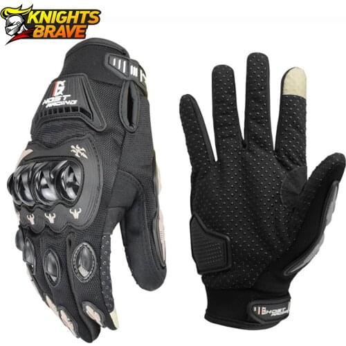 Motorcycle Gloves Summer Breathable Guantes Moto Racing Gloves Luva Couro Motoqueiro Motorbike Full Finger Motocross Gloves