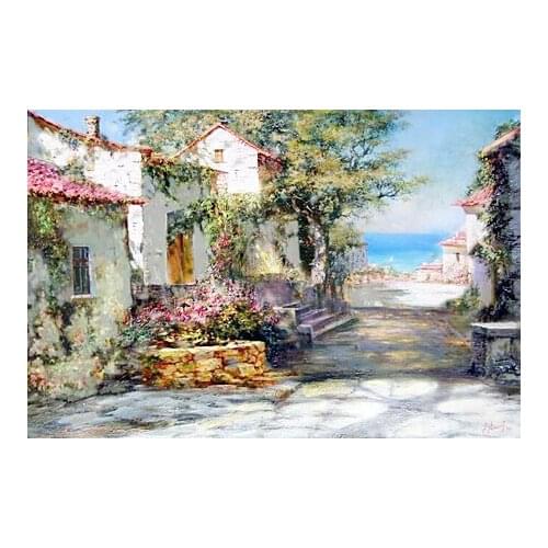 A4321 11CT/14CT/18CT/25CT/28CT seaside patterns Counted Cross Stitch DIY Cross Stitch Kits Embroidery Needlework Sets