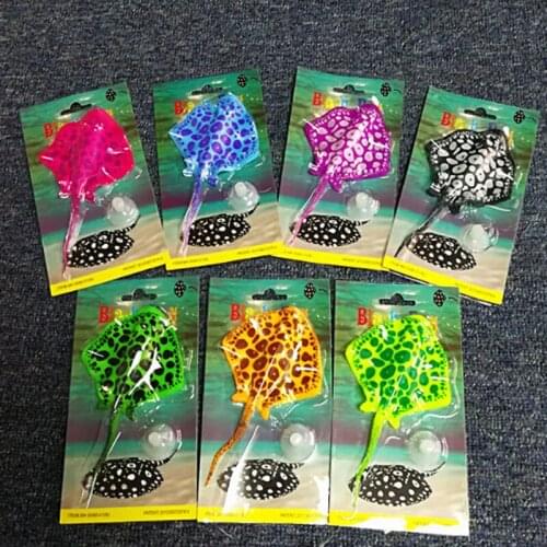 Glowing Artificial Fake Devil Fish Fluorescent Aquarium Decoration Underwater Live Plant Luminous Ornament Aquatic Landscape