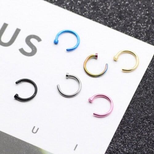 New Arrival 8mm Surgical Steel Spike Circular Barbell Horseshoe Lip Nose Piercing Septum Ring Helix Cartilage Earring