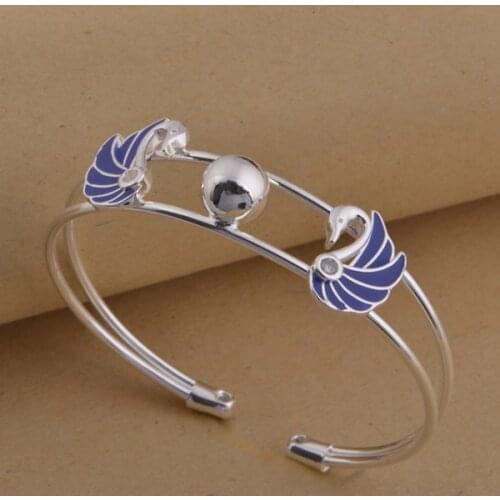 Wholesale silver plated Fashion jewelry Bangles bracelet WS-164