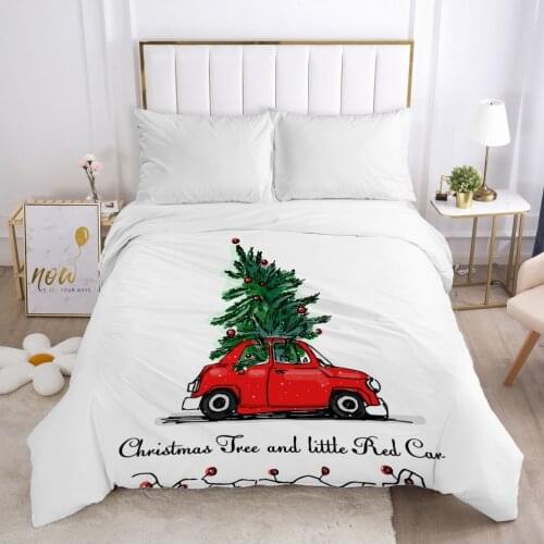 Christmas santa claus Duvet cover Quilt/Blanket/Comfortable Case 140x200 240x220 240x260 Queen King Single Bedding for Home car