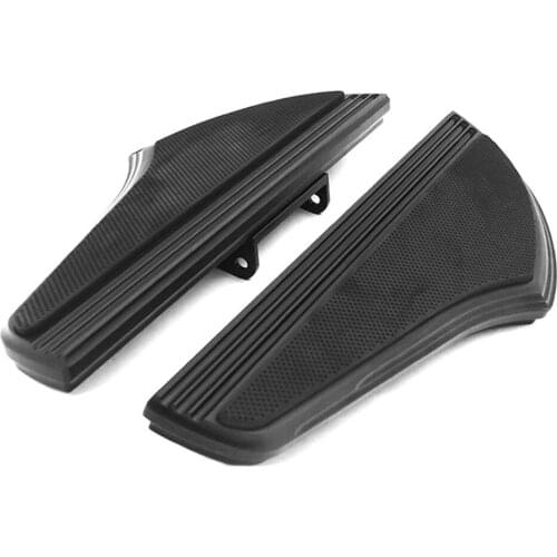 Motorcycle Floorboard Rubber Non-slip Deep CNC Cut Pedal Black Driver Footrest for Harley Models Indian 2014-2019