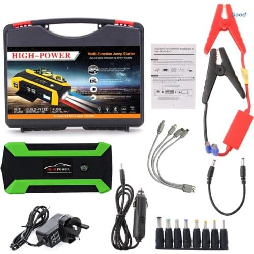 89800mAh 4 USB Portable Car Jump Starter Pack Booster Charger Battery Power Bank