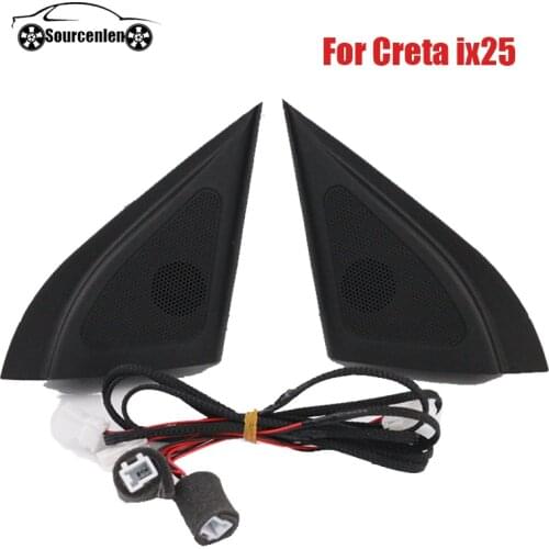 Para Hyundai Ix25 Creta Nuevos Altavoces Genuinos Tweeter Coche-estilo De Audio Trompeta Cabeza Altavoz Interruptor