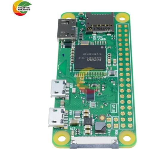 Raspberry Pi Zero W V1.3 1GHz 512MB with Integrated Wireless WiFi & Bluetooth Module with Dual Micro USB Port Expansion Board