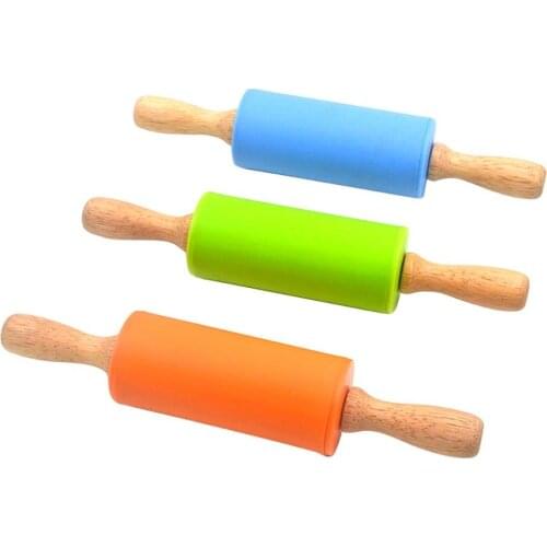 Nice Rolling Pin Non-stick Dough Cookie Biscuit Pizza Roller Silicone Baking Tool Kitchen supplies