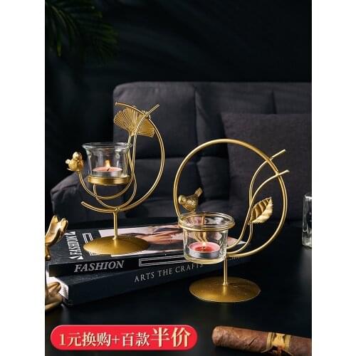 Modern light luxury creative Candlestick / Ornament / small living room home decoration / Wedding Gift