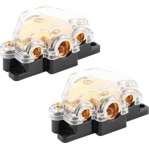 Water pump Oxygen Pump Power Distribution Block 1 in 3 Ways Audio Amplifier Cable Splitter Circuit Protector for Auto Car