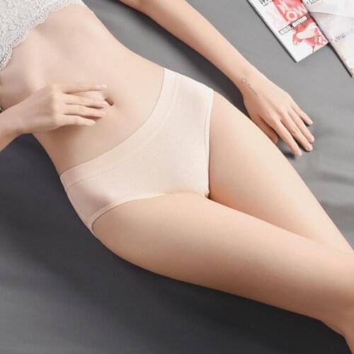 Women Cotton Panties Girls Solid Briefs High Quality Women Underwear Hot Image Sexy Panties Lingerie M L XL