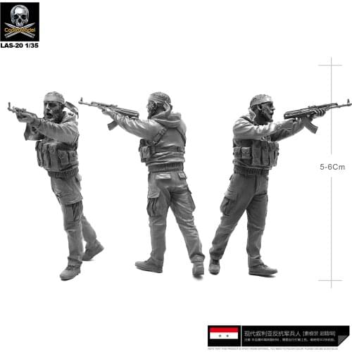 1/35 Resin Kits Syrian Resin Soldier model self-assembled Las-20