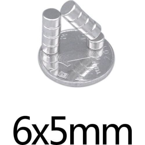 100/200/300pcs Mini Small circular Magnets 6*5mm Fridge N35 Neodymium Magnet Dia 6x5mm Permanent NdFeB Magnets