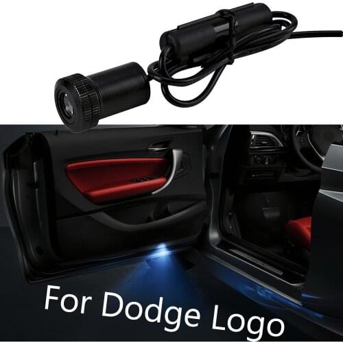 2pcs Welcome Light For Dodge Challenger Charger Demon Magnum Journey Avenger Scat Pack Dodge Car Door Light Dodge Shadow Light