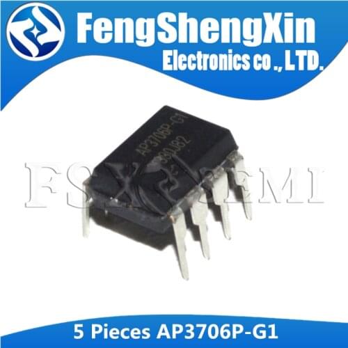 5pcs AP3706P-G1 DIP8 AP3706P DIP-8 AP3706 DIP PRIMARY SIDE CONTROL IC FOR OFF-LINE BATTERY CHARGERS