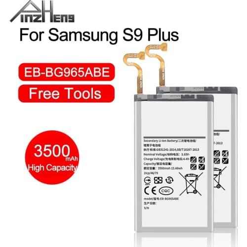 PINZHENG EB-BG965ABE 3500mAh Phone Battery For Samsung Galaxy S9 Plus SM-G965F G965F/DS G965U G965W G9650 Replacement Bateria