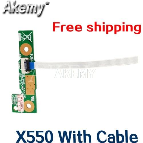 Amazoon Original For Asus X550V X550CC X550CA X550VC X550VB X550VX Power Switch button BOARD With Cable 100% Tested Fast Ship