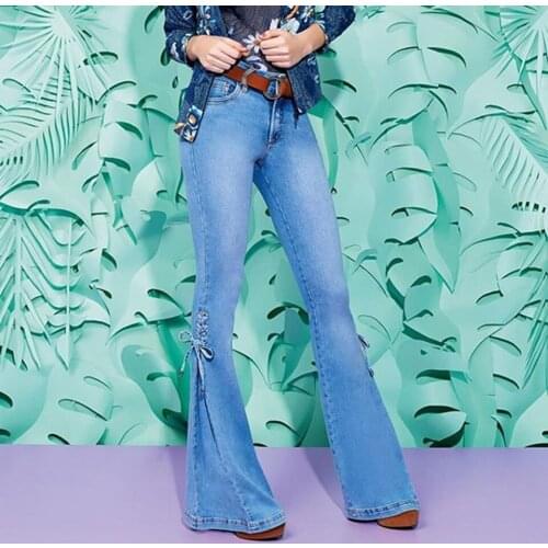 BIRGHWATER Women's Flared Jeans
