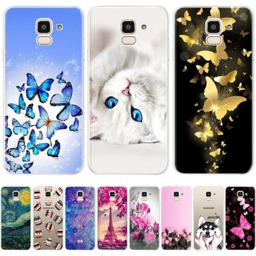 For Samsung Galaxy j6 2018 Case Cover on Silicone Samsung Galaxy j6 2018 Phone Case for Coque Samsung j6 2018 Back Covers Fundas