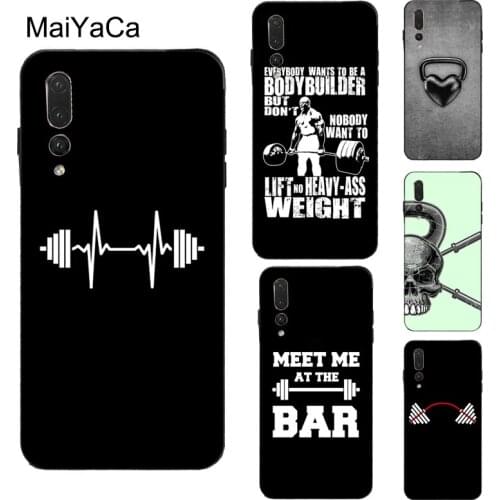 MaiYaCa Bodybuilding Gym Fitness Case For Huawei Honor 20 7A Pro 10i 8X 9X 9 10 Lite 7C 8A 8C 8S Y9 Y6 Y7 2019 Nova 5T