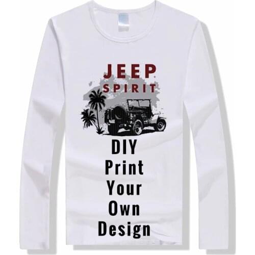 Spring Autumn Mens T-shirts Long Sleeve Modal Tops Custom Printing Photo Text For Couples White Tshirt Tees Womens Clothing