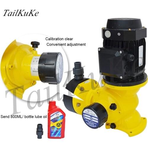 GM Metering Pump Flow Pump Mechanical Diaphragm Type Metering Pump 304 Stainless Steel Corrosion Resistant PVC