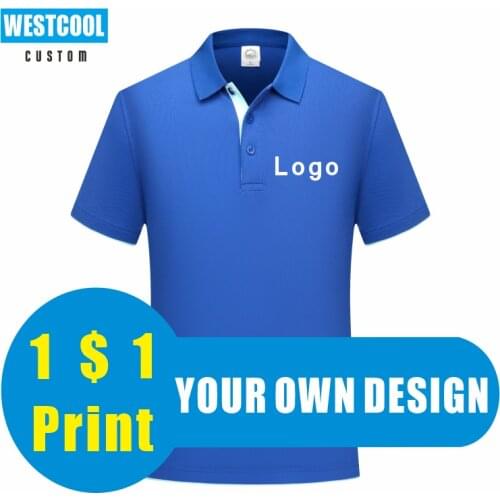 Custom Mens and Womens Polo Shirt Logo 9 Colors Embroidery DIY Brand Text Piceture Top Quality Summer Polo Shirt WESTCOOL