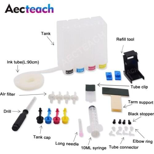 Aecteach Diy Ciss Ink Tank For Canon Pixma PG 40 CL 41 XL PG40 CL41 PG-40 CL-41 PG50 CL51 PG-50 CL-51 PG 50 CL 51 Ink Cartridge