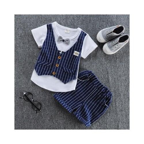 Boys clothing sets summer newborn baby cotton t-shirt+shorts 2pcs tracksuit for bebe boys toddler fashion jogging clothes outfit