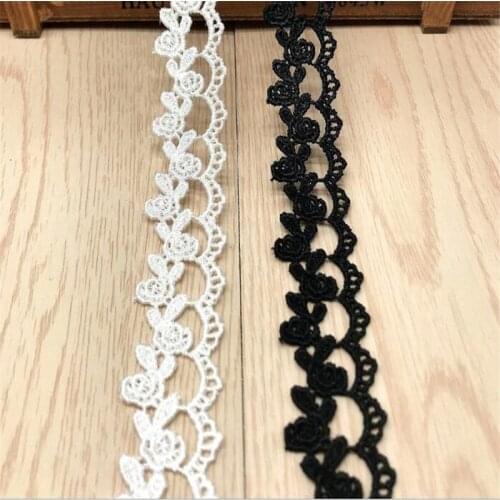 1yrd/lot Width:2.5cm Gorgeous bead chain lace, water soluble lace trims for garment lace Sewing accessories