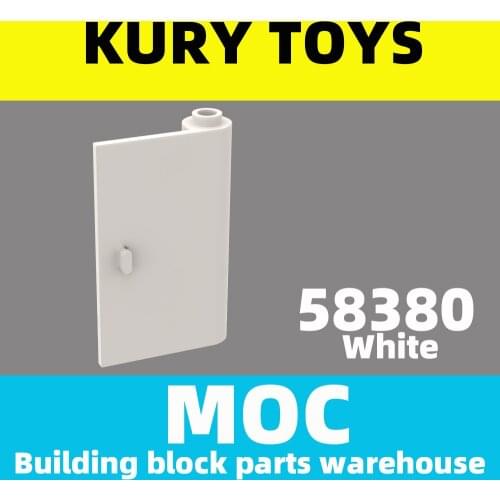 Kury Toys DIY MOC For 58380 Building block parts For Door 1 x 3 x 4 Right - Open Between Top and Bottom Hinge