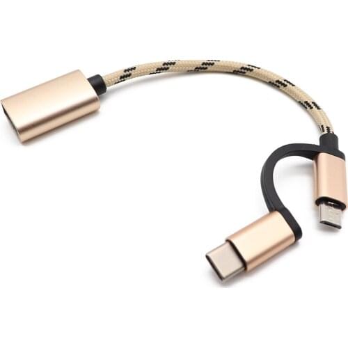 Micro USB Male to USB 3.0 Female Metal Converter Cable OTG Adapter Cable For Samsung Huawei U disk Mouse USB3.0 Micro USB to OTG