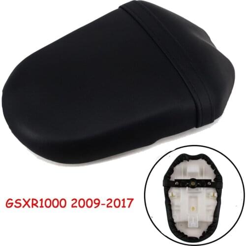 Motorcycle Rear Passenger Cushion Pillion Seat Pad Leather Seat Pillion For Suzuki GSXR1000 GSX-R1000 K9 2009-2017