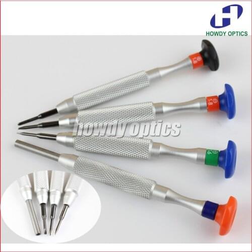 4pcs/set free shipping eyeglasses screwdriver set for glasses watches repair tool replaceable blades screwdriver