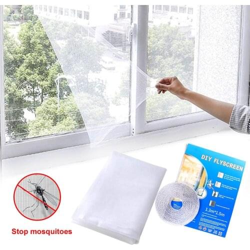 New Mesh Bug Mosquito Netting Door Window Anti Mosquito Net For Kitchen Window Indoor Insect Fly Screen Curtain Home Textile