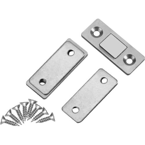 Magnetic Lock Ultra Thin Strong Magnetic Door Catch Latch for Furniture Cabinet Cupboard with Screws