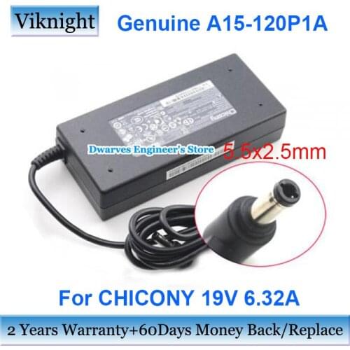 Genuine 19V 6.32A Chicony A15-120P1A ac power laptop adapter For MSI GX780-011US MS-163A MS-1651 MS-1652 MS-1656 MS-1675 MS-16G5