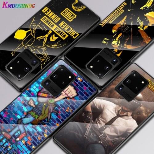 Popular Games PUBG For Samsung Galaxy A91 A81 A72 A71 A52 A51 A41 A31 A21S A11 A01 Tempered Glass Cover Phone Case