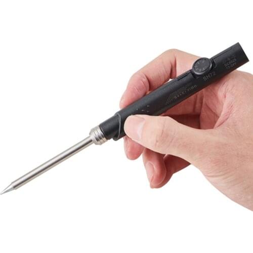 SH72 65W Mini Electric Soldering Iron Adjustable Temperature Portable Solder Welding Station SH-K KU D24 BC2 C4 Tip Set of Tools