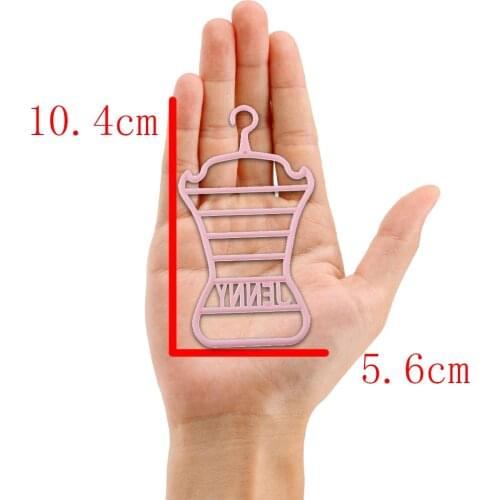 8x 1/6 Pink Hanger Clothes Rack for BJD Blythe Dolls Clothes Accessories