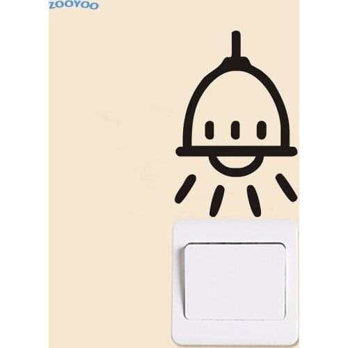 High quanlity Bright lights Decal Switch Sticker for Wall Switches Electrical Sockets Black Wallpaper Stickers Removable Decor