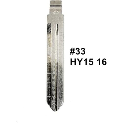 5pcs 2 IN 1 Lishi HY15 16 #33 Engraved Line Key Blade Scale Shearing Teeth Cutting Key Blank for Hyundai/Kia K2
