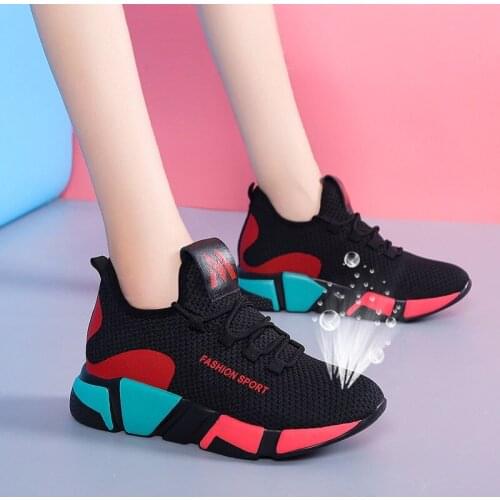 New Women Casual Shoes Lace Up Soft Shallow Sneakers 2021 Women Mesh Breathable Vulcanized Shoes Cozy Footwear Chaussures Femme