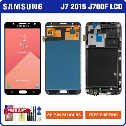 LCD For Samsung Galaxy J7 2015 LCD Display Touch Screen Digitizer Parts For Samsung J700 J700F J700H J700M