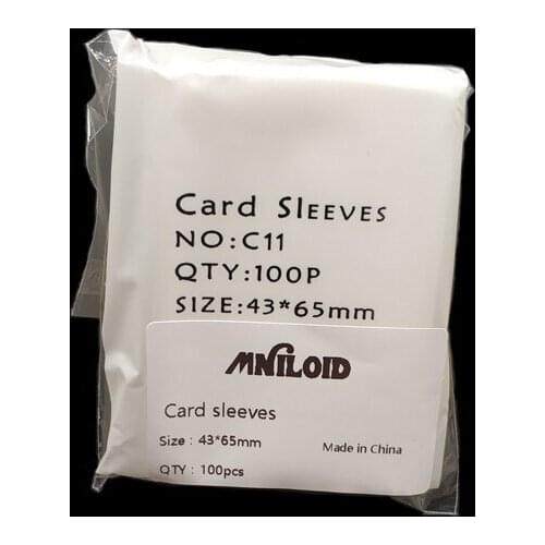 100pcs/lot 43*65mm Card Sleeve Cards Protector Magic Killers For Card Board Game Card Sleeves Football Star Three Kingdom