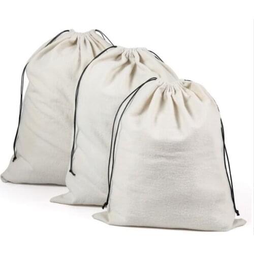 3pcs/lot 32x40cm, 40x50cm, 49x60cm jewelry Flannel Velvet Drawstring Pouch Bags For Packing Christmas Candy Gifts