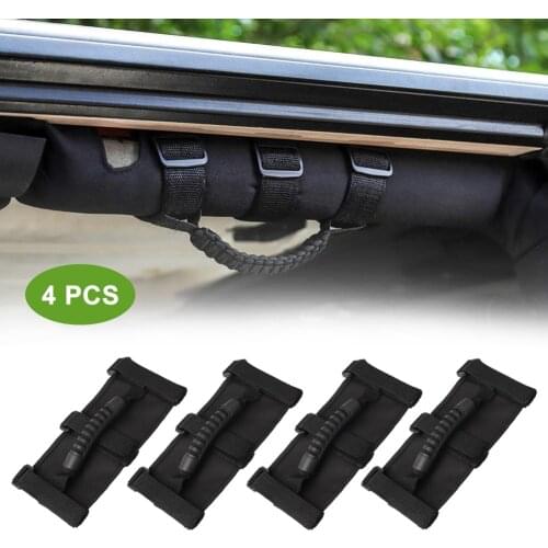 4pcs High-quality Car Inner Door Panel Roll Bar Grab Handles for Jeep Wrangler YJ LJ TJ JK JL Gladiator JT 87-20